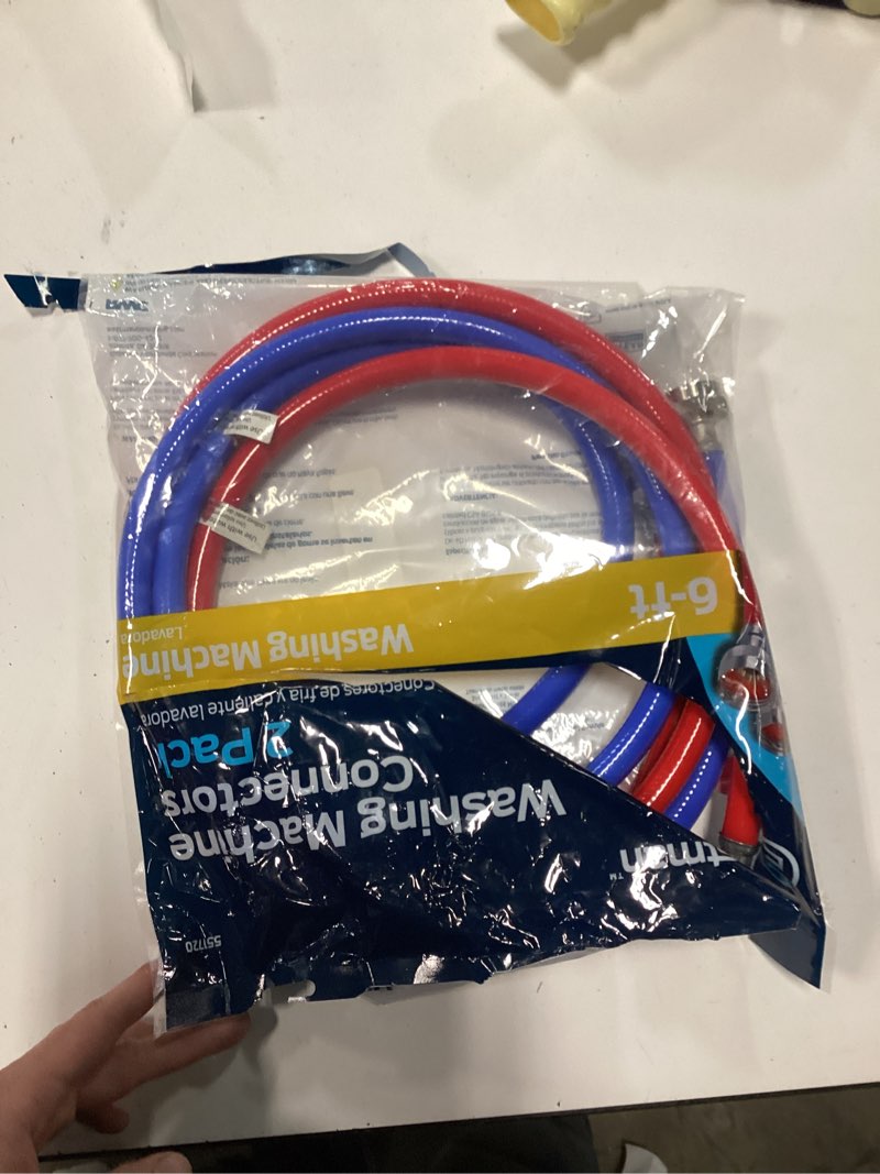 Condition photo showing New/Like New for eastman 2-pack 6-ft 800-psi pvc washing machine connectors