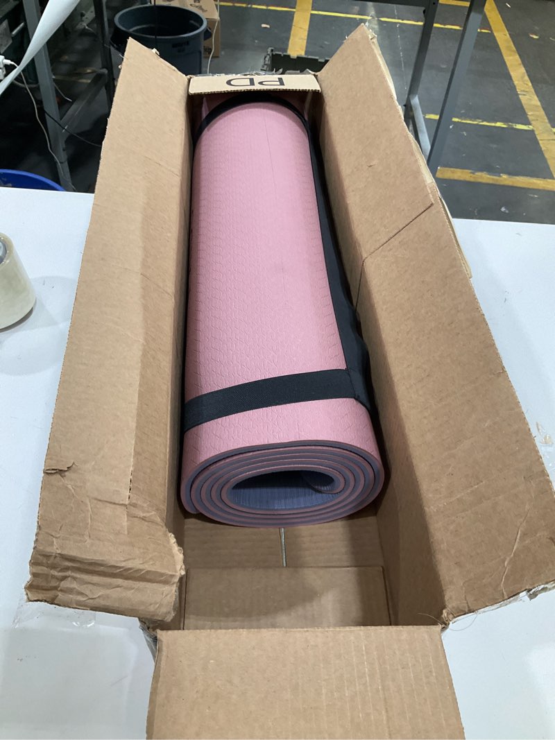 Condition photo showing Good Condition for paidu yoga mat 8mm super thick tpe fitness mat | sgs certified | non-slip, odorless & tear-resistant | unisex with strap | for yoga, pilates, meditation & home workouts deep pink&grey