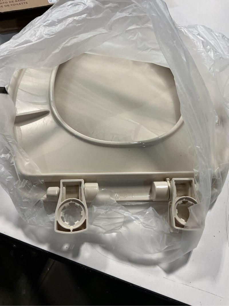Condition photo showing Good Condition for bemis 7300slec slow close toilet seat, easy clean hinges and durable plastic seat, made in usa, elongated, bone