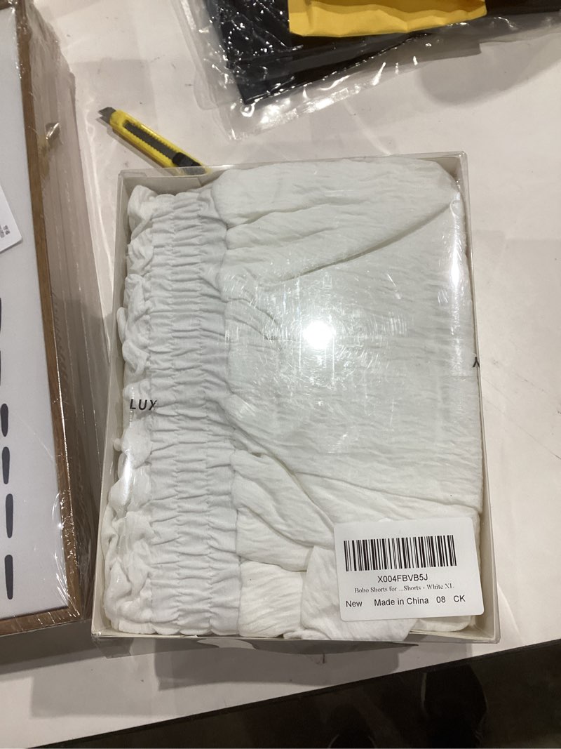 Condition photo showing New/Like New for Bubble Skirt for Women Boho High Waisted Ruffled Cute Casual Dressy Mini Summer Going Out Bloomer Skater Outfit X-Large A White
