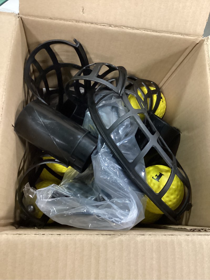 Condition photo showing Good Condition for Furlihong Upgraded Electronic Baseball Pitching Machine, Adjustable Angles & Speed, AC Adapter or Battery Powered, Comes with 8 Dimpled Balls, for Batting and Fielding Practice of Low Level