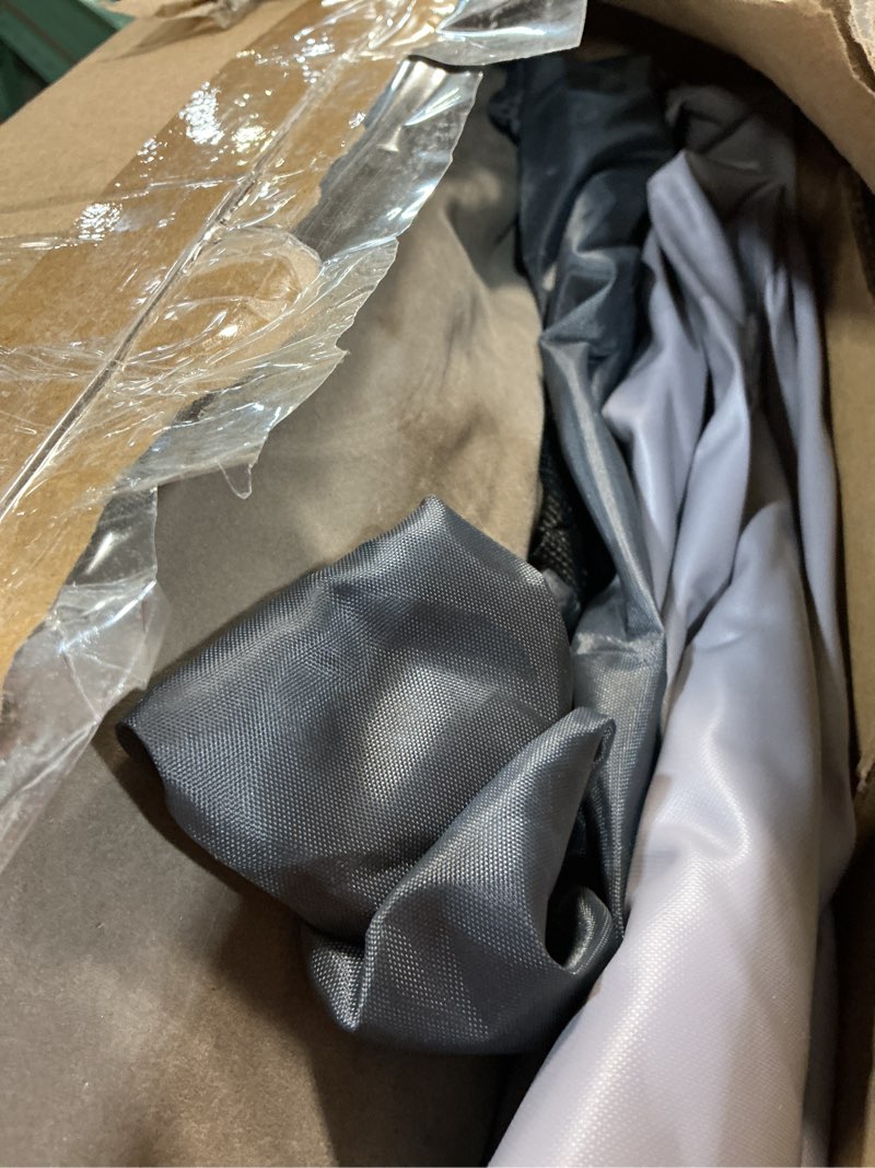 Condition photo showing As Is for JEASONG Blow Up Couch Air Mattress Queen with Built in Pump, 2-in-1 Air Sofa & Inflatable Mattress, AirBed Blow Up Mattress with Headboard & Cupholder, Inflatable Couch for Camping, Movie Night, Guest Beige(built in Pump)