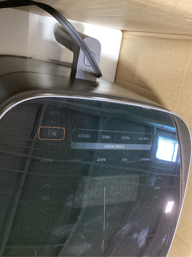 Condition photo showing Good Condition for cosori 9-in-1 turboblaze air fryer 6 qt, premium ceramic coating, 90°–450°f, precise heating for even results, air fry, roast, bake, broil, dry, frozen, proof, reheat, keep warm, 120v, dark gray dark gray 6qt air fryer