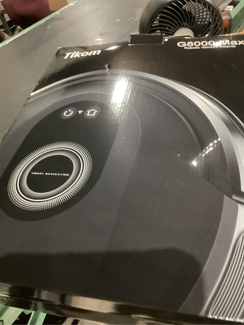 Condition photo showing item condition for Tikom Robot Vacuum and Mop Combo, 5000Pa Robotic Vacuum Cleaner, 150 Min Max, App & Remote Control, Ideal for Hard Floor, Carpet, Pet Hair, Self-Charge(G8000 Max)