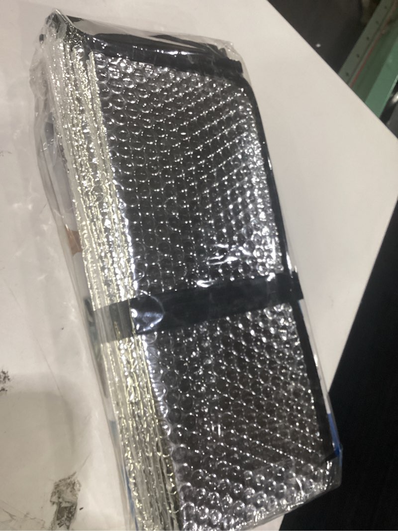 Condition photo showing Good Condition for econour accordion foldable windshield sun shade | premium reflective sun visor for suvs & pickups windshields | uv & heat reflective sunshade with durable dual-layer design | large (58 x 28)