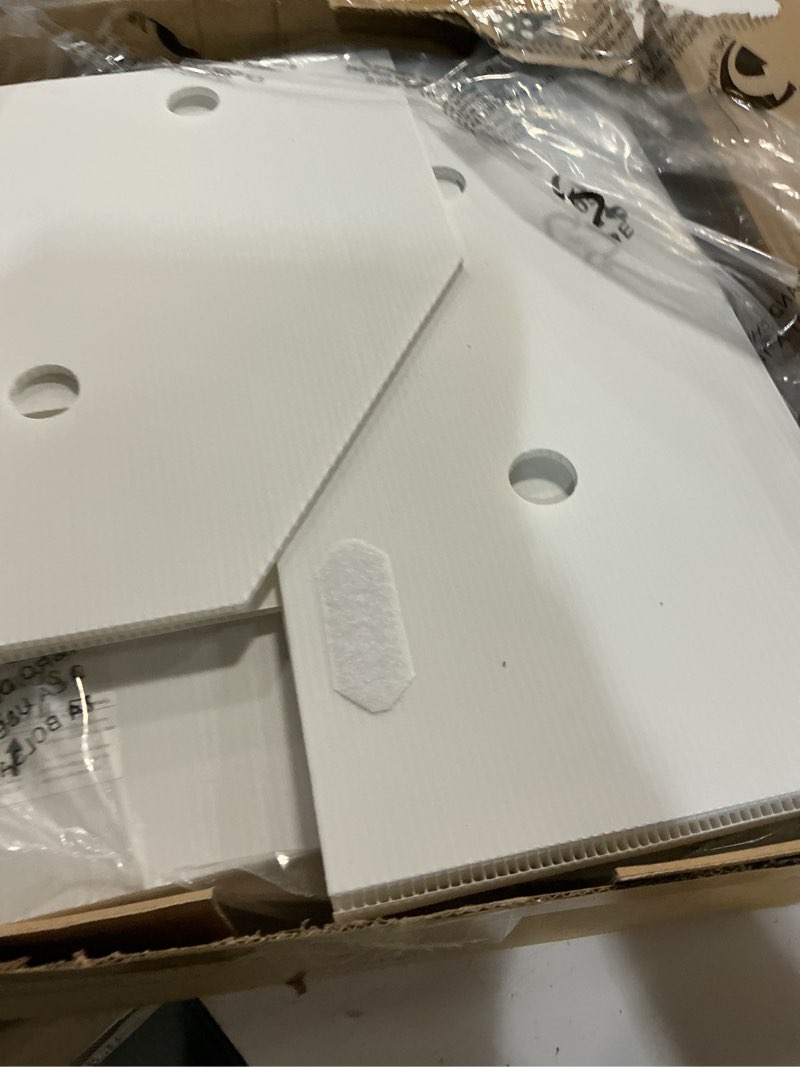 Condition photo showing Good Condition for 4ft plastic marquee numbers 5 - light up numbers are made from corrugated plastic board - quick assembly without tools, disassembled components can be used for photo wall decoration, yard sale signs number 5