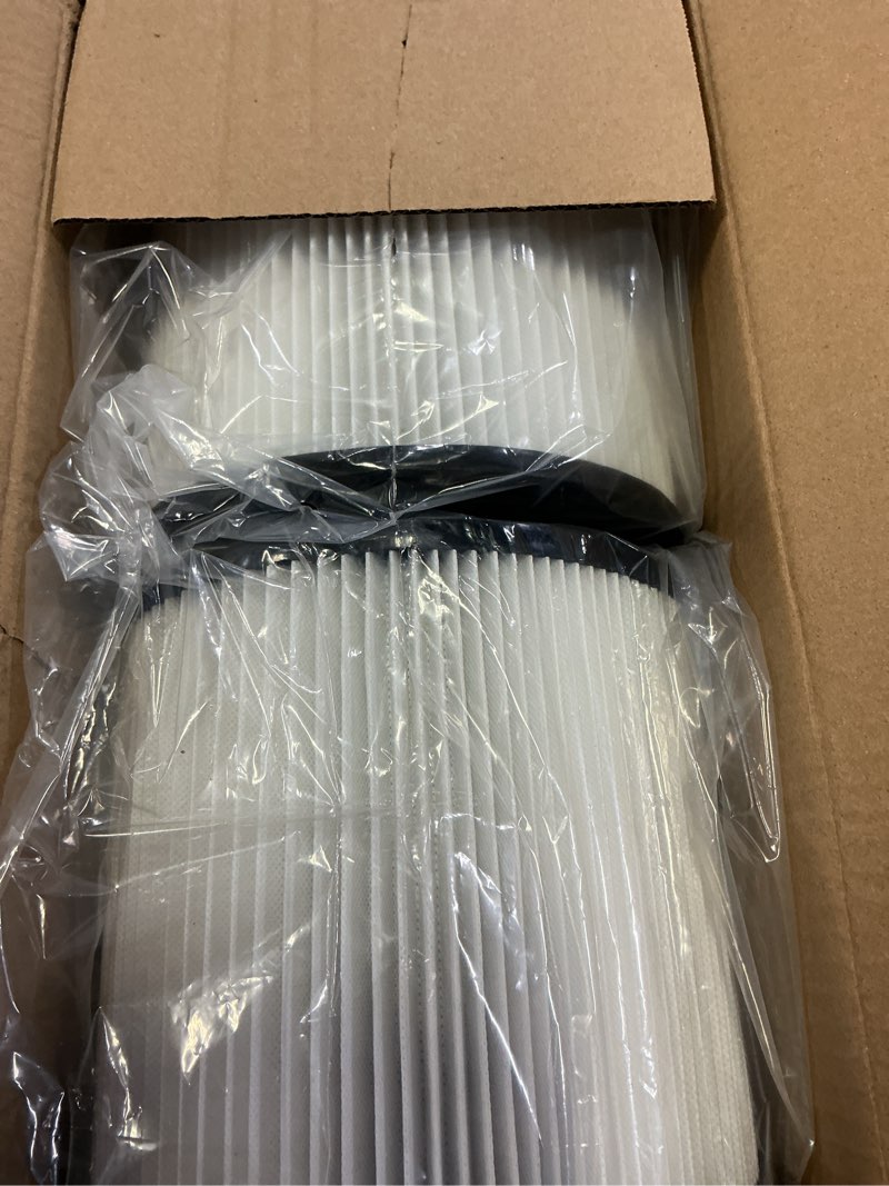 Condition photo showing New/Like New for 90304 Replacement Filter for Shop Vac 90304, 90350, 90333, 90585, 5 Gallon and Above Wet/Dry Vacuum Cleaners (2 replacement filter+2 lids)
