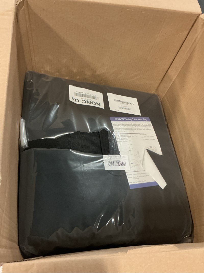Condition photo showing Good Condition for insulated heated delivery bag with handle - portable microwave food warmer, 12v collapsible food delivery bag - picnic lunch pizza container for food transport