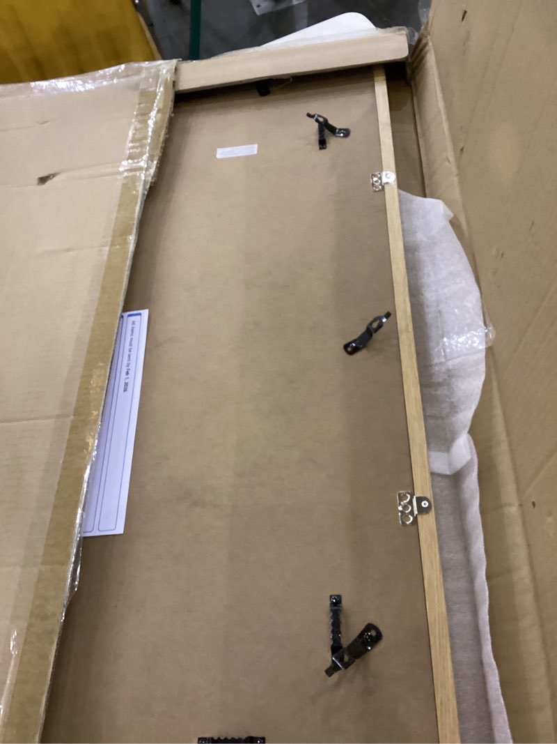 Axeman 20x30 Picture Frame with Mat for 16x24, Solid Oak Wood Poster Frame with Tempered Glass, Wood