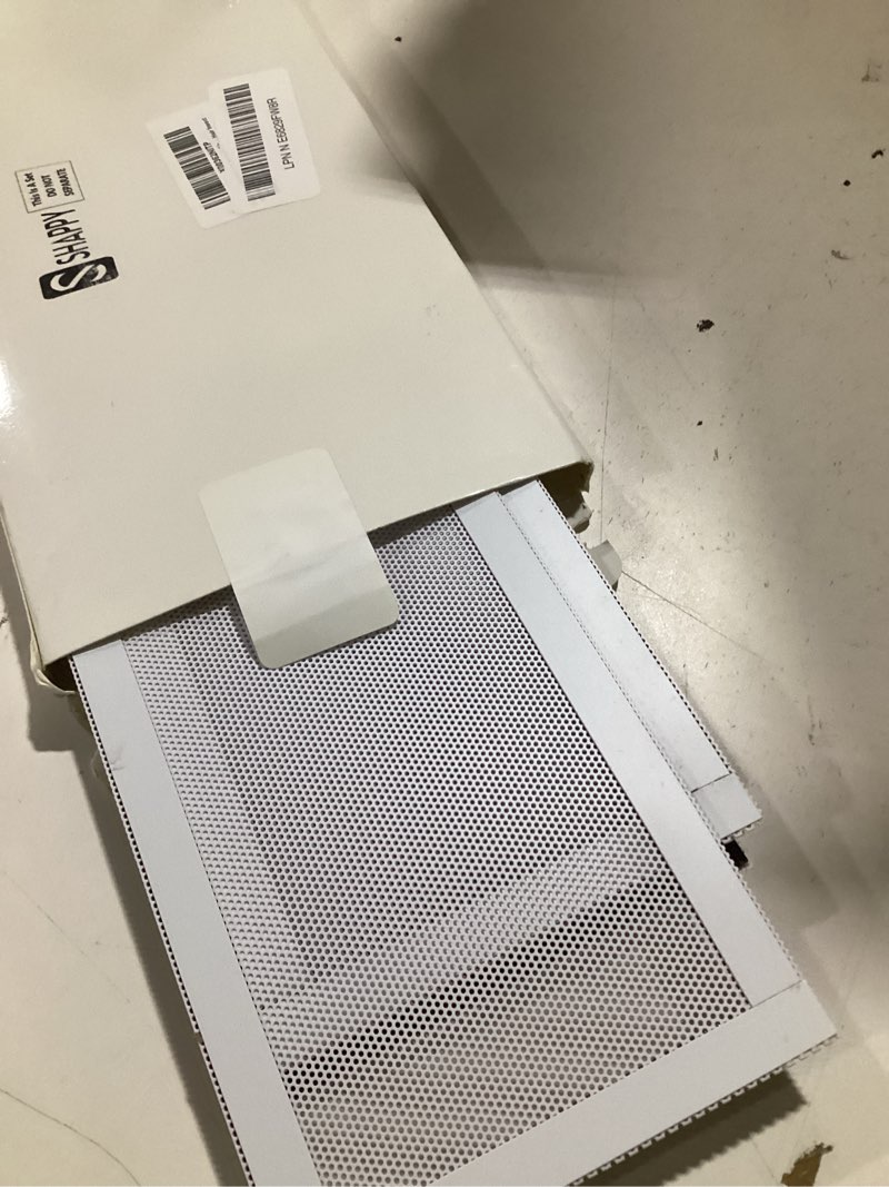 Condition photo showing Good Condition for shappy magnetic floor vent covers air vent screen register trap magnetic floor register mesh covers rectangle pvc mesh cover for wall ceiling floors catch debris hair insect(4 x 10 inch,white) 4 x 10 inch white