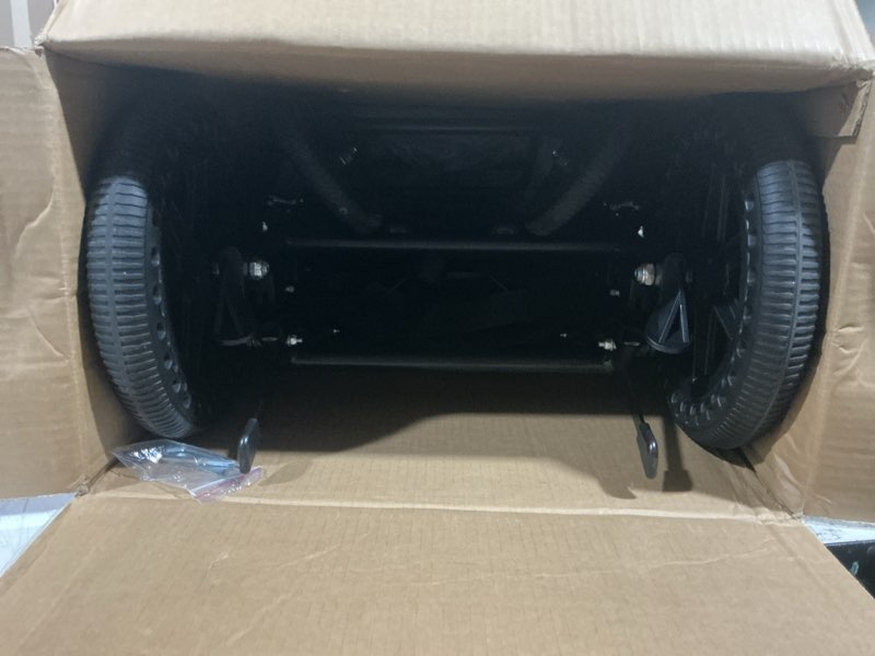 Condition photo showing Good Condition for ultra-light transport wheelchair (only 15lb), folding portable wheelchair with hand brake, trolleys for elderly aircraft travel, wheelchairs for adults