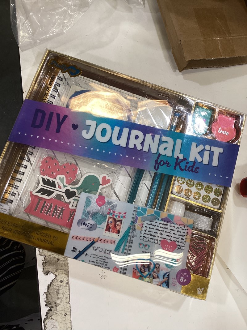 Condition photo showing New/Like New for pretty me diy journal kit for girls - gift for 8-14 year old girl - cool birthday gifts ideas for teens - fun, cute art & crafts kits for tween teenage kids- scrapbook & diary supplies toy set