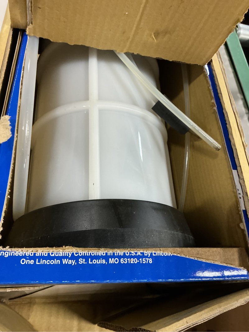 Condition photo showing As Is for Mityvac MV7400 1.9 Gallon Automotive Fluid Evacuator Extractor Pump, Manual Operation, Chemical-Resistant Polyethylene, Automatic Overflow Prevention, Quick-Drain Spout, Large Stabilizing Base