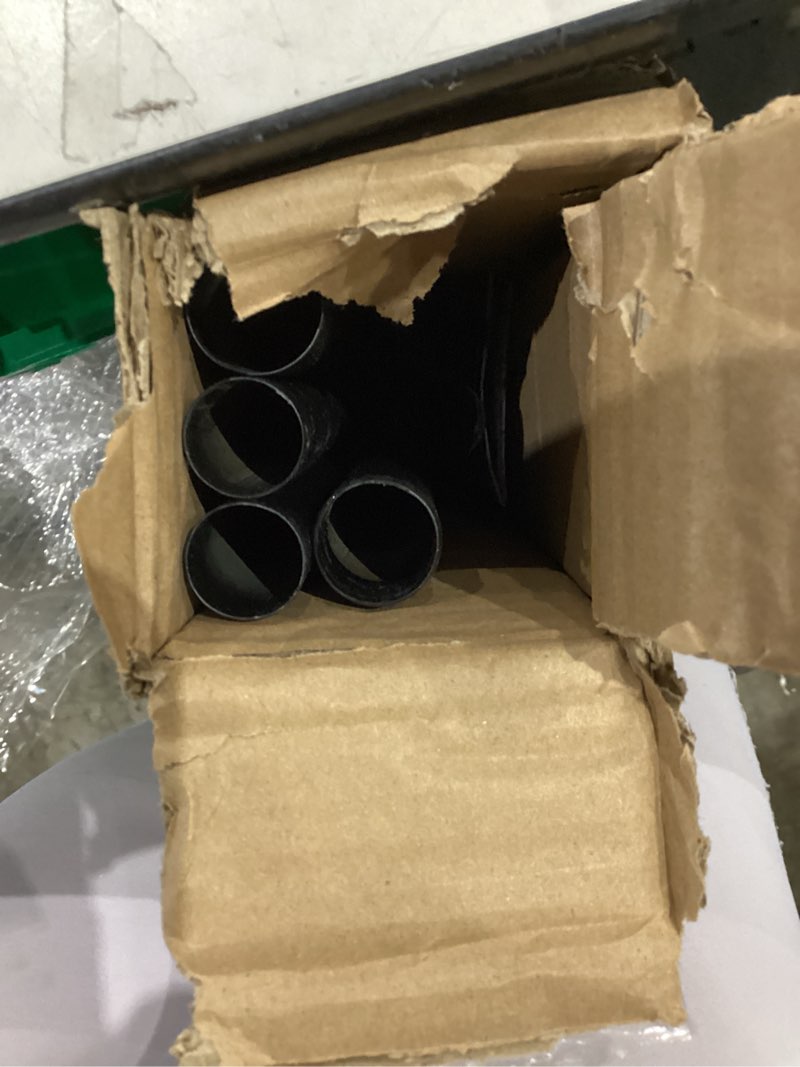 Condition photo showing Good Condition for Black Bay Window Curtain Rods with Aluminum End Cap Finials and Brackets,Adjustable 32-86 Inch Center Rod for windows (20-82’’), 32-58 Inch Side Rods for windows (20-54’’),1 Inch Diameter 32-58"&32-86"&32-58"(3 Sided) Black