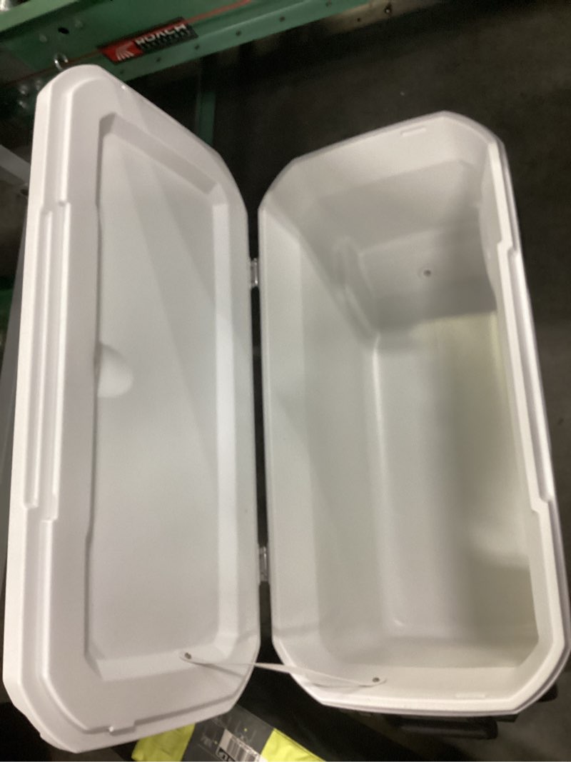 Condition photo showing Good Condition for coleman classic 316 series 100 qt. marine wheeled hard cooler, white