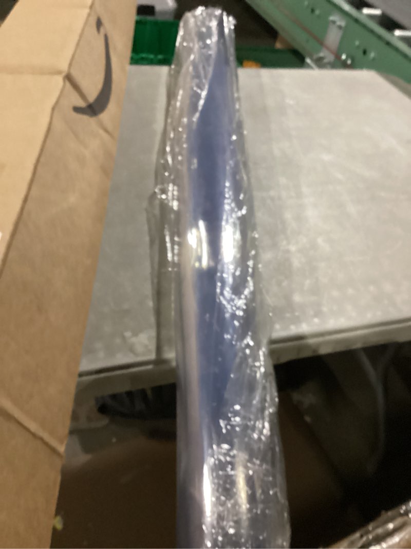 Condition photo showing Good Condition for LovePads Clear Table Cover Protector, 36 x 60 Inch 2mm Thick Plastic Table Cover, Table Protector for Dining Room Table, Waterproof Dresser Cover Top for Kitchen, Coffee, Writing Desk 36" x 60" (Rectangular) Clear 2mm