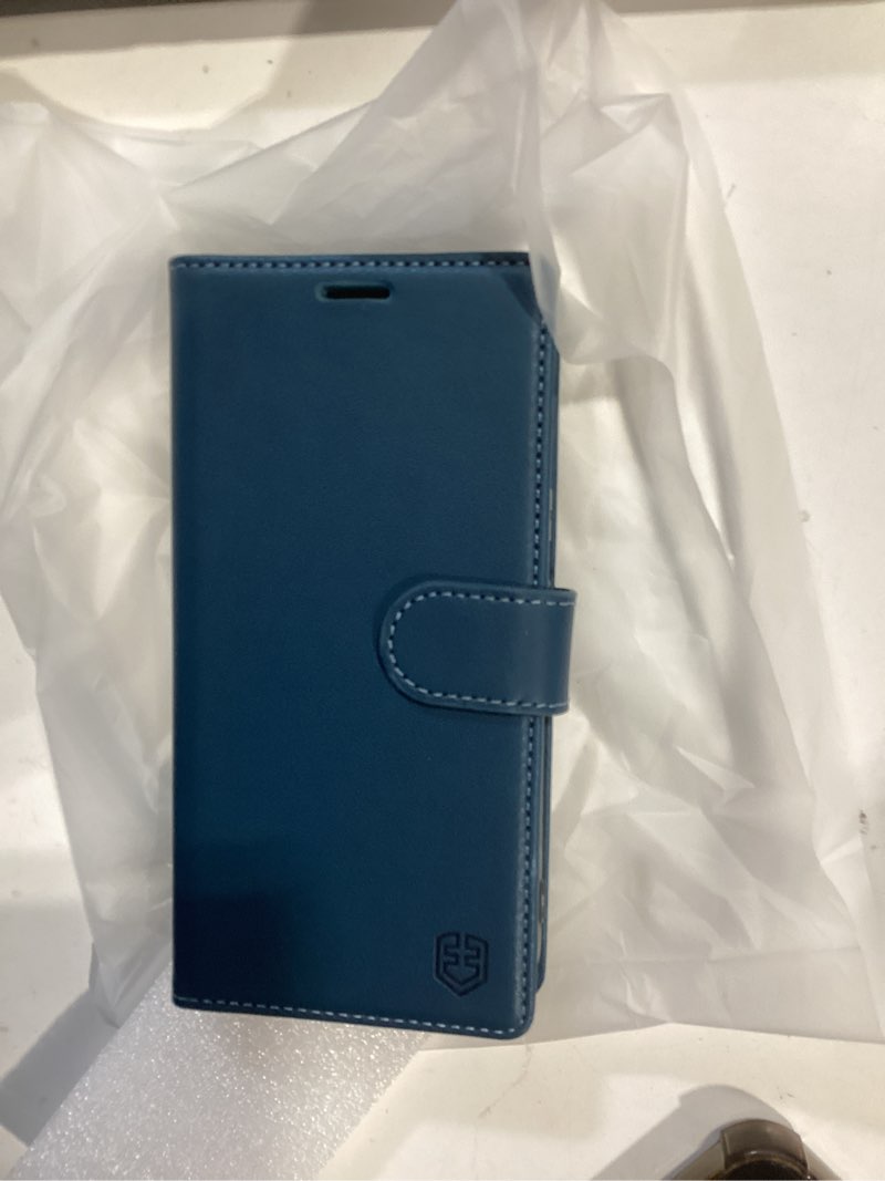 Condition photo showing Good Condition for wallet case for google pixel 10a, rfid blocking credit card holder, pu leather folio flip kickstand protective shockproof cover for pixel 10a (blue)