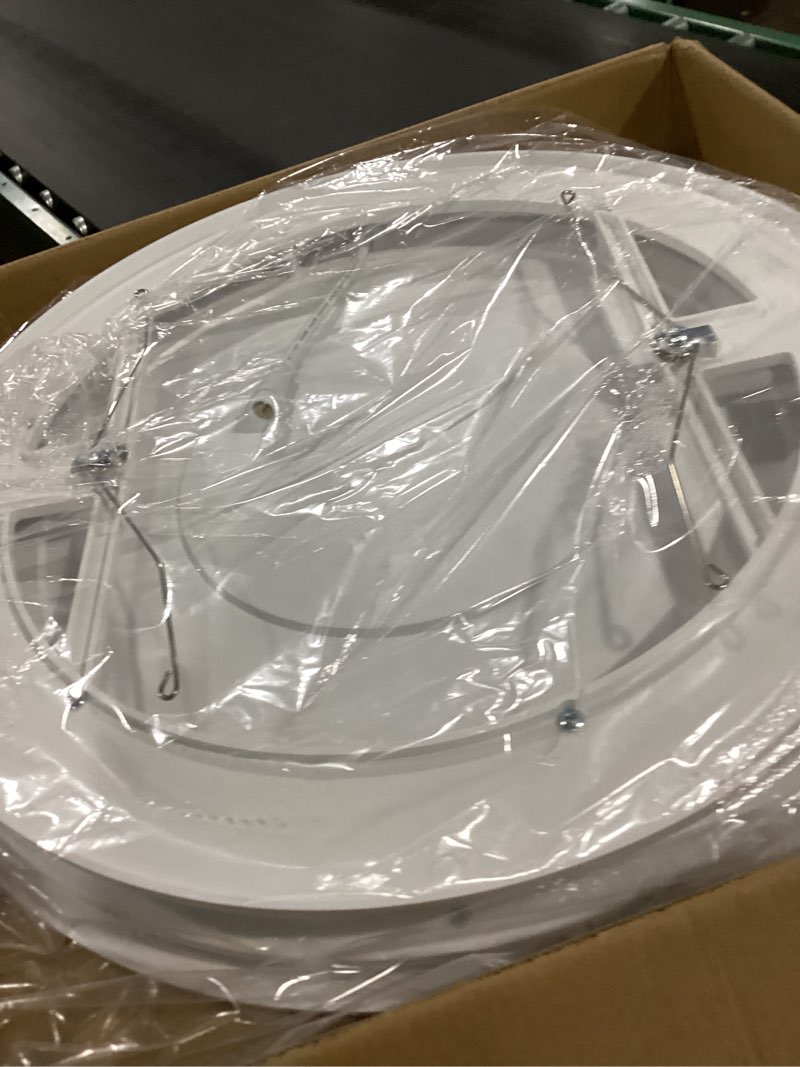 Condition photo showing As Is for Fitop Bathroom Exhaust Fan with Light,130 CFM 47W Ceiling Mount Shower Ventilation Exhaust Fan, 1.5Sones Bathroom Vent Fan with Light, Fan 1100LM LED Light 3000K/4000K/5000K white