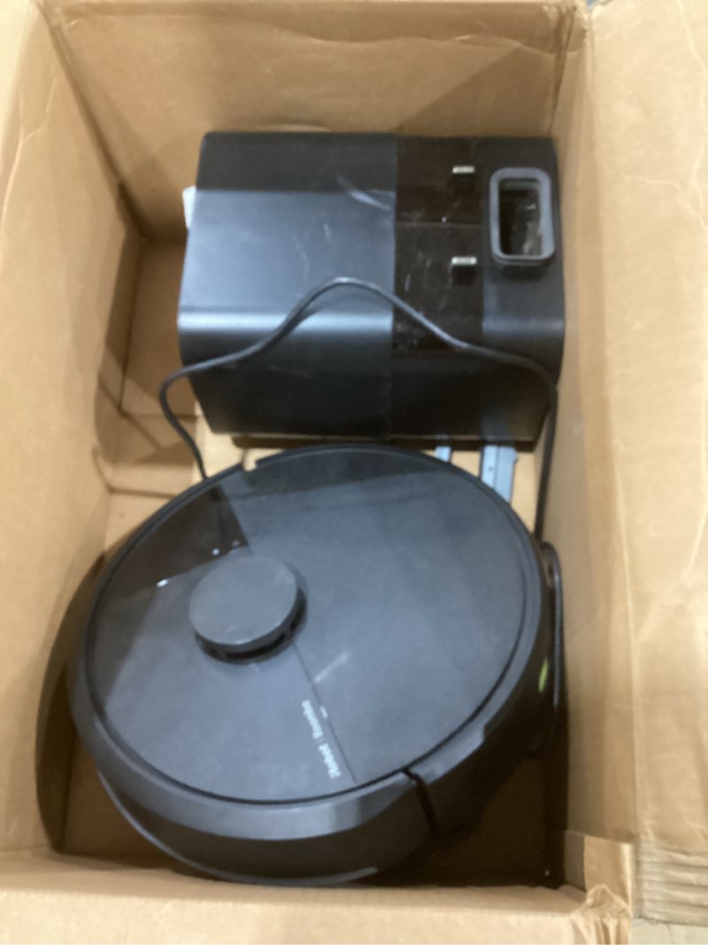 Condition photo showing As Is for iRobot Roomba 104 2in1 Vacuum & Mop Robot - Self-Empties for 75 Days, Intense Power-Lifting Suction, Vacuums All Floors, Ideal for Pet Hair, LiDAR Smart Navigation Mapping, Mops Hard Floors