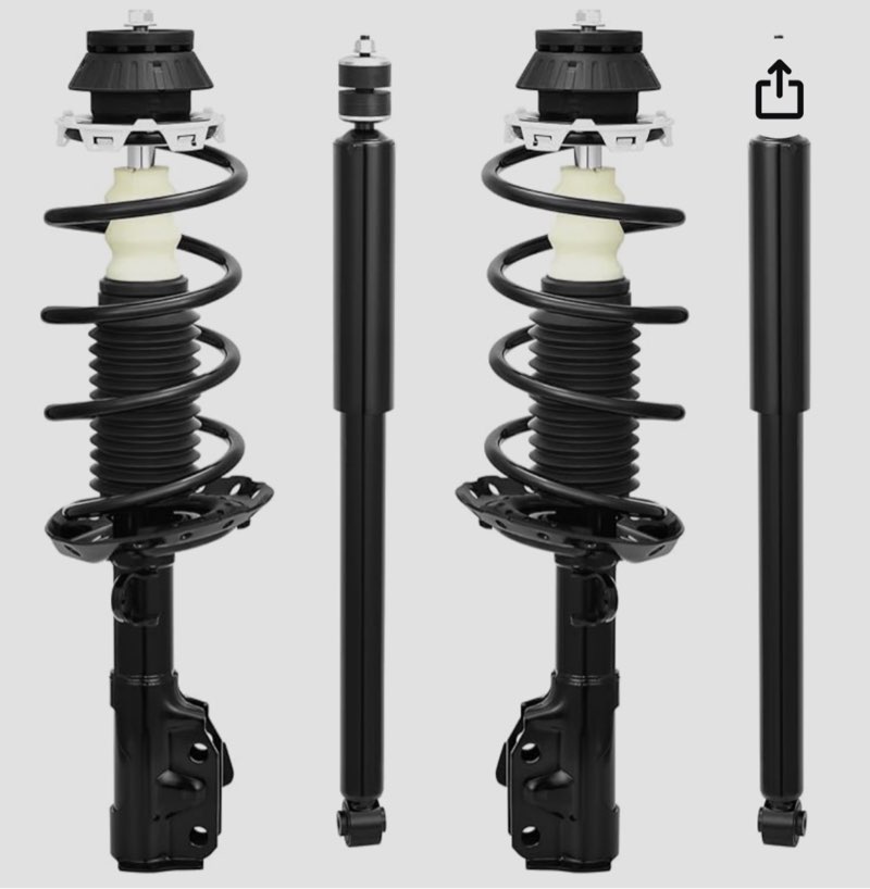 AUTOSAVER88 Front Complete Struts Rear Shocks Assembly Compatible with 2009-2015 Pilot