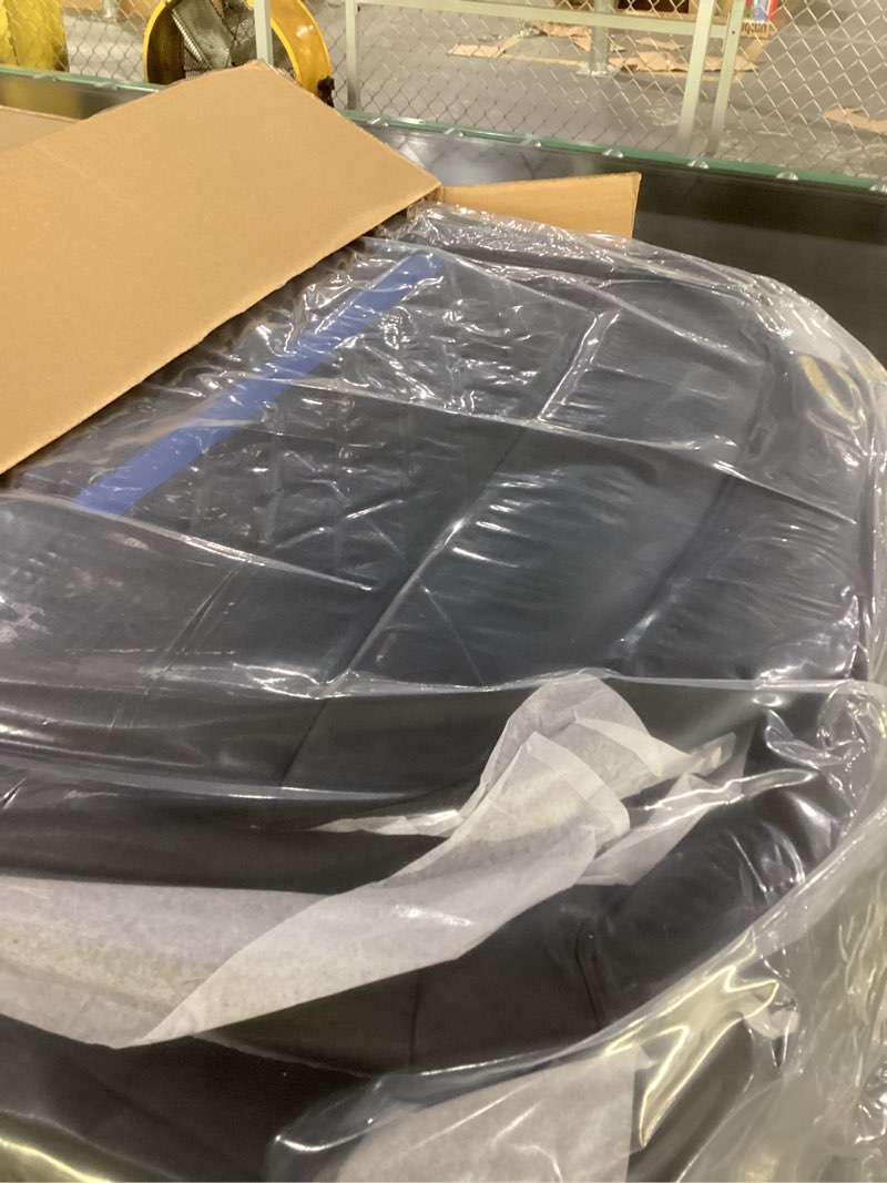 Condition photo showing New/Like New for for Ford F150 Leather Seat Covers, SuperCrew XL XLT 2015-2020, F250 F350 F450 Super Duty Crew Cab 2017-2022, Custom Truck Seat Cover Full Set, Pickup Accessories, Black Blue (Bucket Seat) Black-Blue Trim F150 Super Crew 15-20, F250 F350 F450 17-22