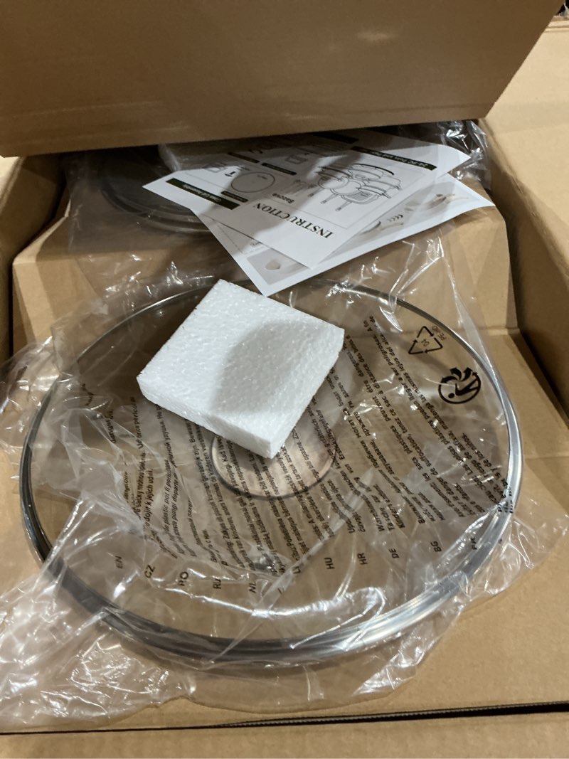 Condition photo showing Good Condition for 24 pcs pots and pans set, non stick ceramic cookware set with 3 stockpots, healthy non-toxic, large capacity, induction compatible, pfas/ptfe/pfoa free, cream white