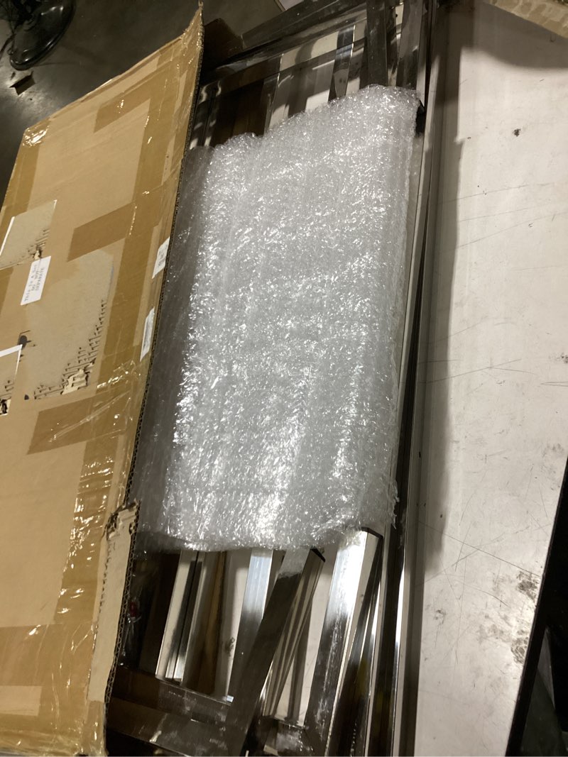 Condition photo showing Good Condition for morningro 2 pack dunnage rack 36" long x 14" wide, 7.9" height sstainless steel shelf 850+ pound capacity commercial food floor rack for restaurants kitchens garages and vehicles 2 36'' long x 14'' wide x 7.9'' height