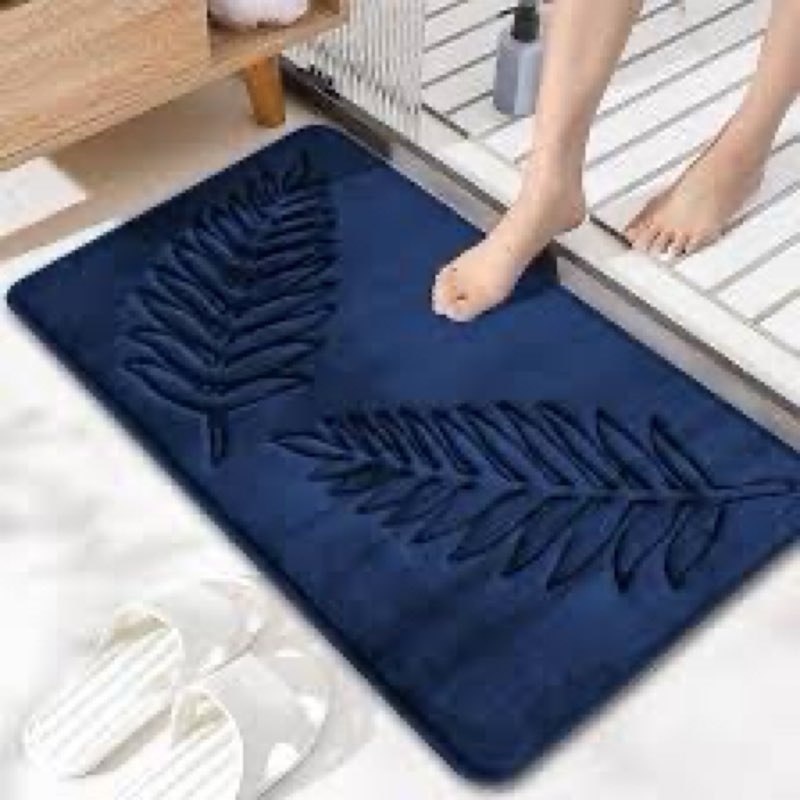 voofly Memory Foam Bathroom Mat Rug 32" X 20", Ultra Soft Absorbent Bath Mats Quick Dry, Non Slip Wa