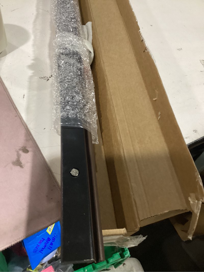Condition photo showing Good Condition for 3' adjustable sill cap for therma-tru door,sill cap threshold replacement,durable, rot-resistant, wood-grained texture (black wood composite),sca4hu30sca3mu30