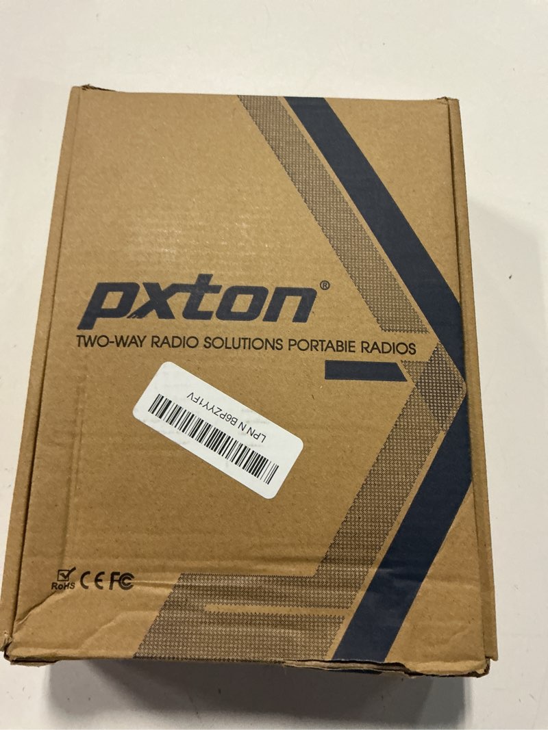 Condition photo showing New/Like New for pxton walkie talkies long range for adults with earpieces,16 channel walky talky rechargeable handheld two way radios with flashlight li-ion battery and charger?4 pack?