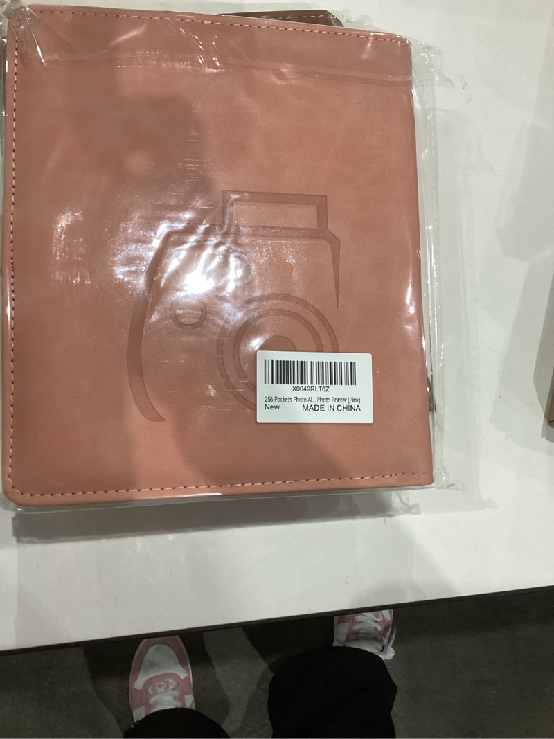 Condition photo showing New/Like New for 256 Pockets Photo Album for Polaroid, for Instax Mini 11 12 9 8+ 8 7+ Instant Camera, for KODAK Step/Canon IVY/HP Sprocket Color Photo Printer (Pink)
