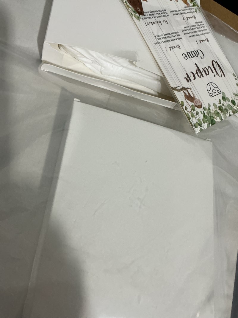 Condition photo showing As Is for ctosree 31 pieces woodland animal baby shower diaper game 1 diaper baby shower game board 7 diapers 10 plastic balls 1 organza bag for bridal games boy girl forest animals