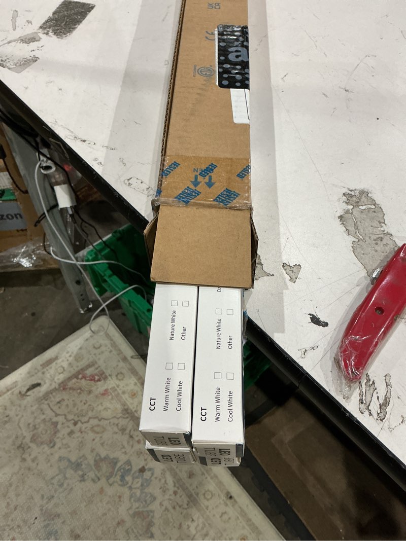 Condition photo showing Good Condition for jesled t8 led 4ft type a+b light bulbs, 24w(65w equivalent), 3200lm, 6000k, plug and play or ballast bypass, 4 foot led fluorescent light bulbs, etl listed, single or double end powered, 4pack