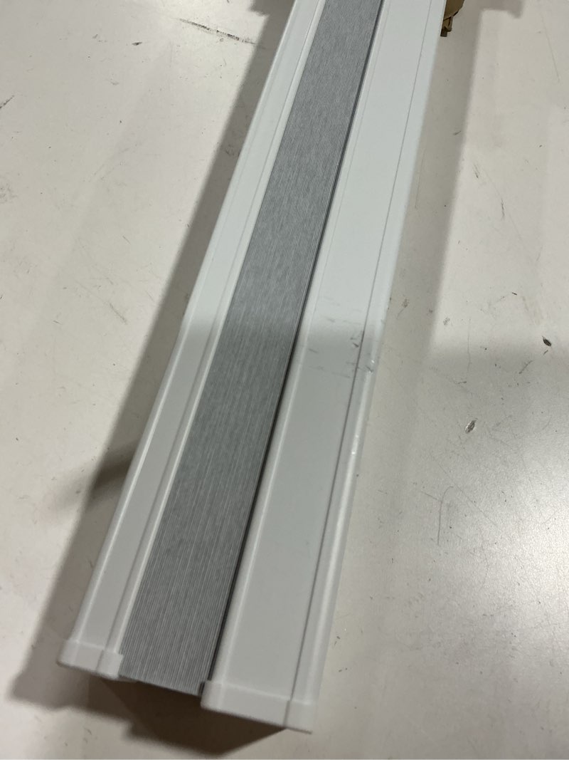 Condition photo showing As Is for BlindsAvenue Cellular Honeycomb Cordless Polyester Shade, 9/16" Single Cell, Light Filtering, White, Size: 27.5" W x 48" H