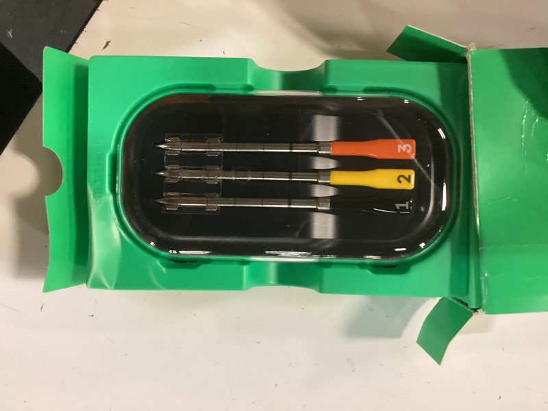 Condition photo showing Good Condition for chef iq sense | smart wireless meat thermometer | 3 ultra-thin probes | wifi unlimited range | 1000°f heat safe | 5 sensors | bbq, grill, oven, smoker, air fryer | gen3 3 probes