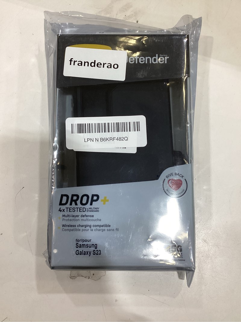 Defender Case Compatible with Samsung Galaxy S23 with Port Protection, Includes Holster Clip Kicksta