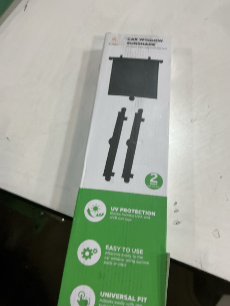 Condition photo showing New/Like New for EcoNour Car Window Shades (4 Pack) | Retractable Roller Sunshade for Kids | Baby Window Shades for Offers Impeccable Sun Protection | Curtain Shades for Privacy Blackout | 15"x17" Standard(4 Pack)