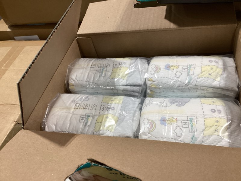 Condition photo showing New/Like New for Pampers Swaddlers Diapers, Size 0 (up to 10 lbs), 84 Count, Absorbent, Keeps Baby Dry and Comfortable, Skin Safe Disposable Baby Diaper (Packaging May Vary) Newborn 84