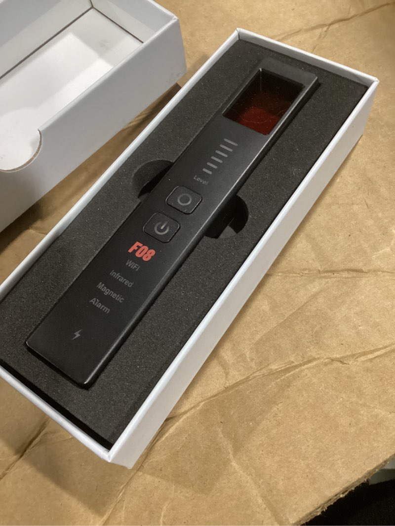 Condition photo showing Good Condition for Hidden Camera Detectors 6-in-1 – Anti-Theft Alarm & SOS Emergency Alert, GPS Tracker Detector, Bug Sweeper Detector, Spy Camera Finder for Travel, Hotel, Airbnb, Home, Office Small