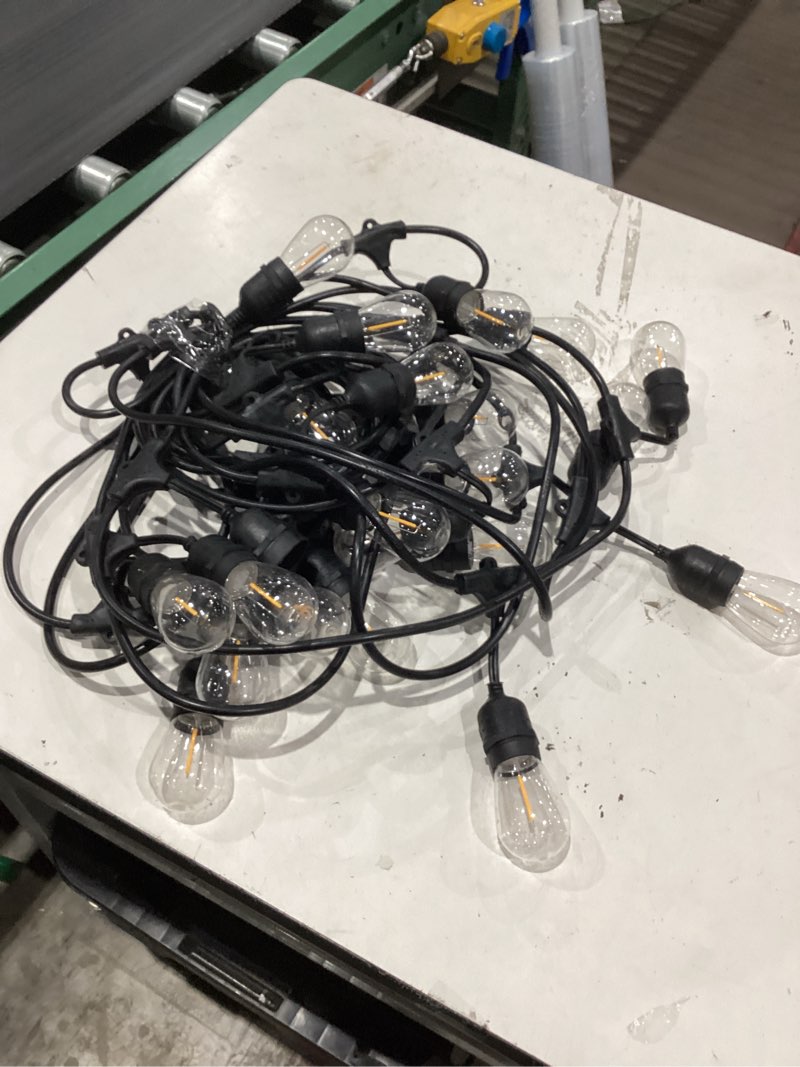 Condition photo showing As Is for garden craft led string 48 ft.