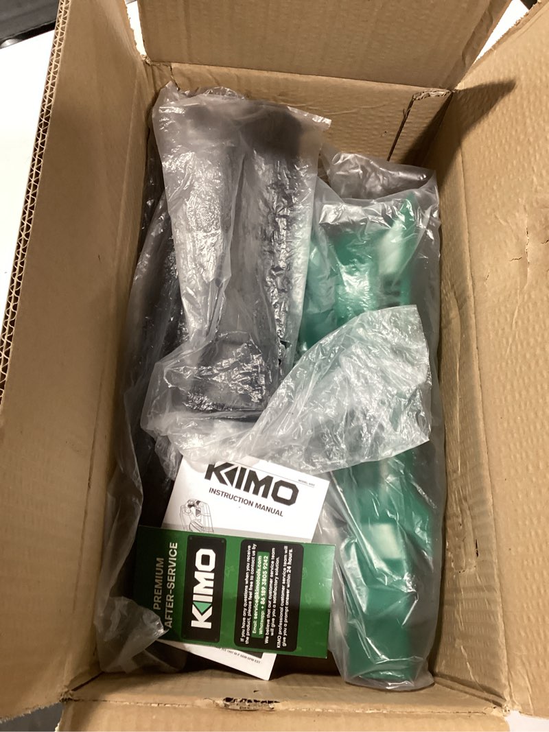 Condition photo showing Good Condition for K I M O. Cordless Leaf Blower Vacuum Combo 4 in 1, 3 Nozzles &3 Modes for Inflation & Deflation, Extended Tube & Variable Speed, 20000RPM 150MPH, 2x2000mAh Battery Powered Leaf Blowers for Lawn Care 200 CFM*2 Battery(01)