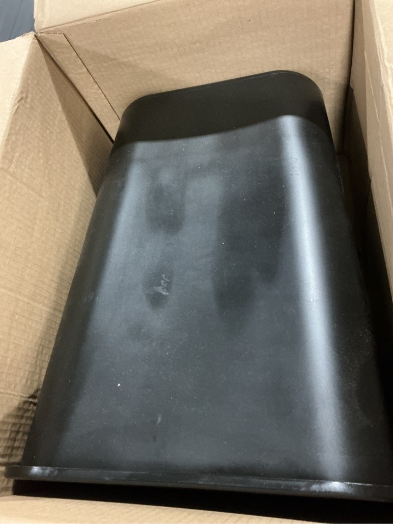 Condition photo showing Good Condition for rubbermaid commercial wastebasket trash container, 41qt/10.25 gal, plastic, black, stackable trash can for bedroom/bathroom/office, fits under desk/sink/cabinet 41 quarts black 1