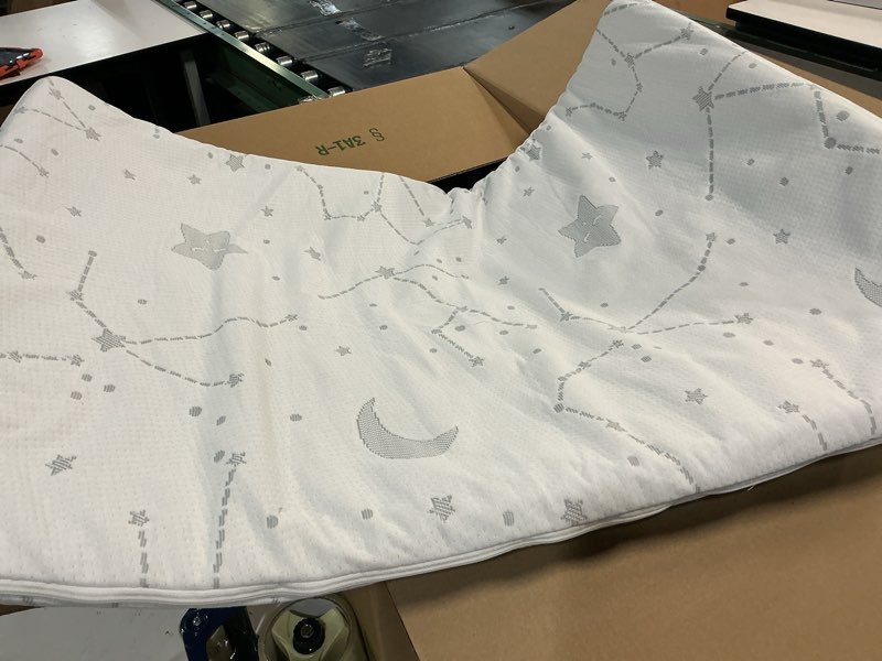 Condition photo showing As Is for YENING Pack and Play Mattress Topper Baby Pack N Play Mattresses for Playpen and Playard with Washable Cover 38"x26"x1", 1 Pack Firm Foam