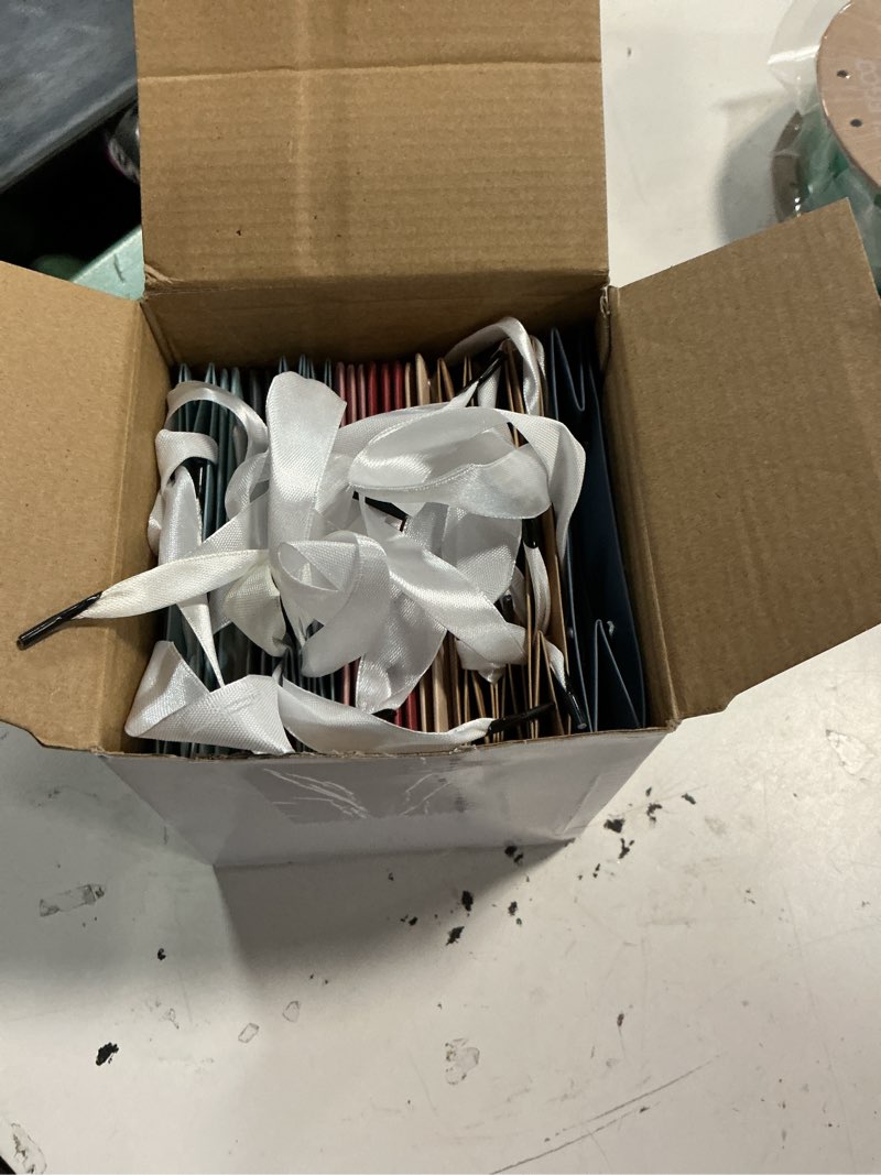 Condition photo showing New/Like New for ctosree 24 pcs mini gift bags 4.72 x 2.36 x 3.94 inches small goodies paper bags with handle bulk for holiday party favor wrapping (flower)