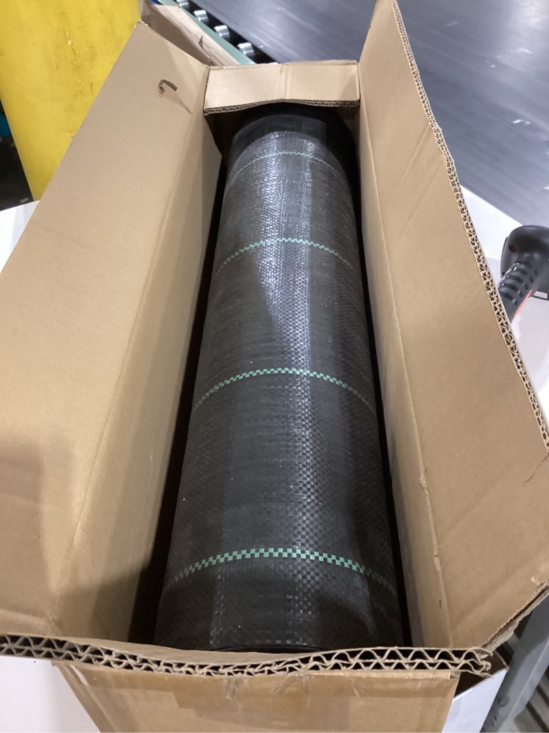Condition photo showing Good Condition for weed barrier fabric planting cover - 4 x 200 ft heavy duty landscape fabric ground cover block for outdoor planting