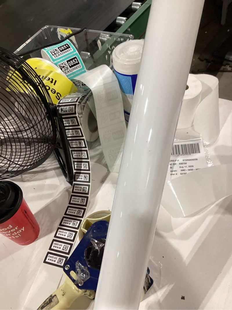 Condition photo showing Good Condition for dry erase board for wall, 4×8ft white board contact paper, n times reusable peel and stick, stain-proof, no ghosting whiteboard for home office classroom with 3 markers 96"w x 48"h