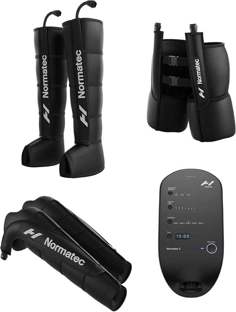 hyperice normatec 3 - recovery system with patented dynamic compression massage technology (normatec 3 full body (standard legs + hips + arms)