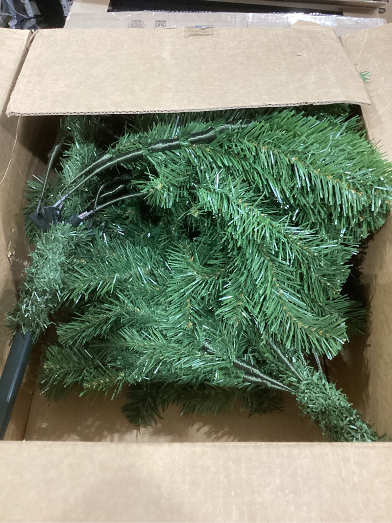 Condition photo showing As Is for National Tree Company 4 ft Unlit Kincaid Spruce Mini Artificial Christmas Tree, 269 Tips, Includes Stand, Green 4ft