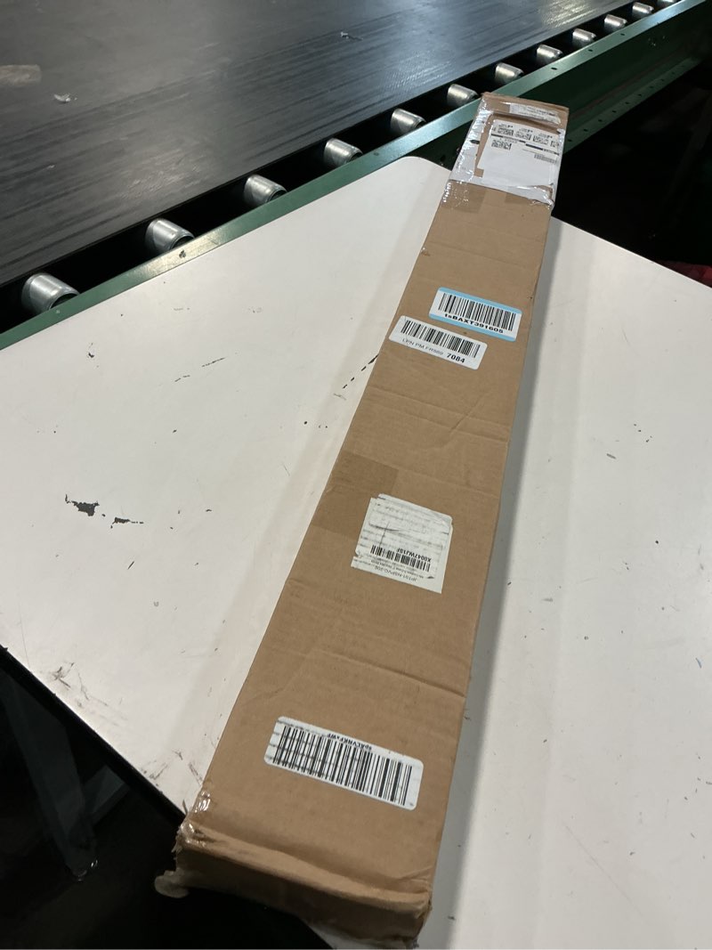 Condition photo showing New/Like New for lazblinds no drill blinds for indoor windows, cordless 1" vinyl mini blinds, privacy s-curve blinds for windows, room darkening horizontal window blinds and shades for home, 34 1/2" w x 48" h, grey grey 34.5" w x 48" h