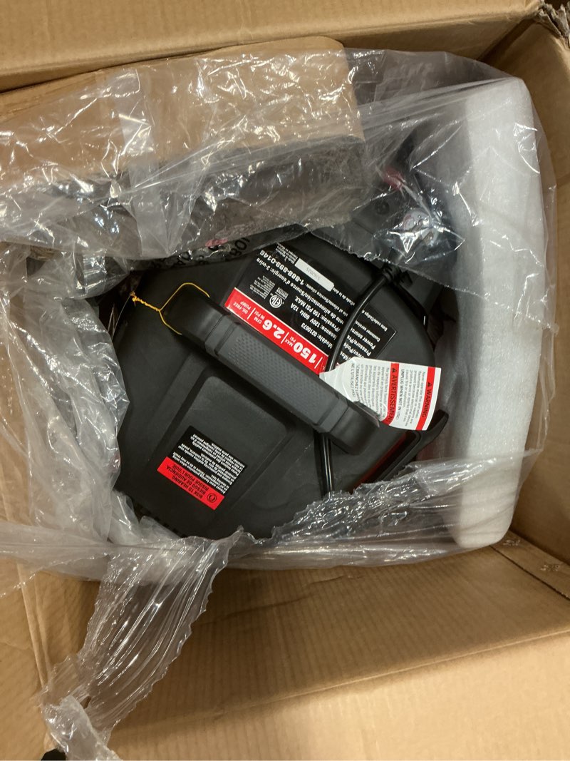 Condition photo showing Good Condition for ECOMAX Air Compressor, Portable Air Compressor, 6 Gallon, Pancake Air Compressor, Max 150 PSI, 2.6 CFM @90 Psi, Oil Free Small Electric Air Compressor for Car, Home and Jobsite, Red Model: 0210673